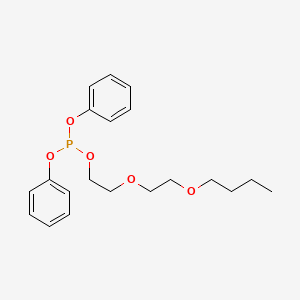 molecular formula C20H27O5P B8554191 2-(2-Butoxyethoxy)ethyl diphenyl phosphite CAS No. 42410-69-5