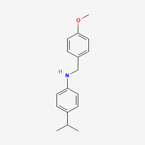 molecular formula C17H21NO B8554207 (4-Isopropylphenyl)(4-methoxybenzyl)amine 