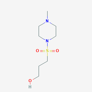 molecular formula C8H18N2O3S B8554215 3-(1-Methyl-4-piperazinylsulfonyl)-1-propanol 