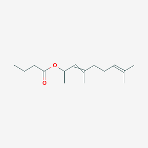 molecular formula C15H26O2 B8554267 4,8-Dimethylnona-3,7-dien-2-yl butanoate CAS No. 688007-29-6