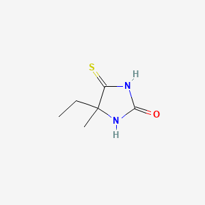 molecular formula C6H10N2OS B8554402 2-Imidazolidinone, 4-ethyl-4-methyl-5-thioxo- CAS No. 2672-85-7