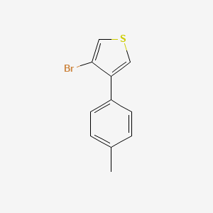 molecular formula C11H9BrS B8554411 3-Bromo-4-(4-methylphenyl)thiophene 
