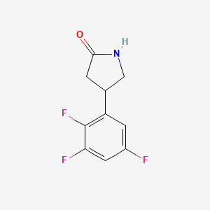 molecular formula C10H8F3NO B8554448 4-(2,3,5-Trifluorophenyl)pyrrolidin-2-one 