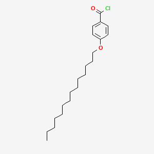 molecular formula C21H33ClO2 B8554459 Benzoyl chloride, 4-(tetradecyloxy)- CAS No. 52244-84-5
