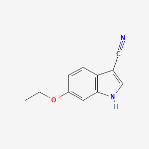 molecular formula C11H10N2O B8554539 6-ethoxy-1H-indole-3-carbonitrile 