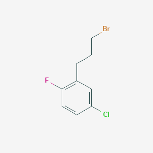 molecular formula C9H9BrClF B8554567 1-(3-Bromopropyl)-5-chloro-2-fluorobenzene 