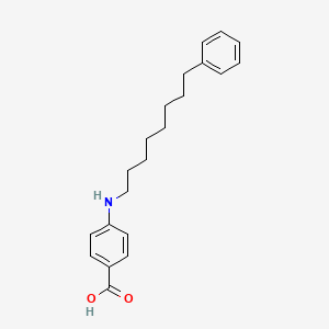 molecular formula C21H27NO2 B8554593 4-[(8-Phenyloctyl)amino]benzoic acid CAS No. 61440-34-4