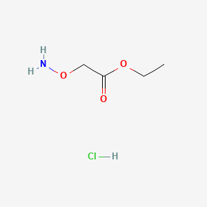 molecular formula C4H10ClNO3 B8554630 Ethyl aminoxyacetate hydrochloride 