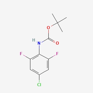 molecular formula C11H12ClF2NO2 B8554646 N-t-butoxycarbonyl-4-chloro-2,6-difluoroaniline CAS No. 196194-59-9