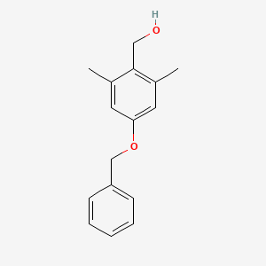 molecular formula C16H18O2 B8554667 (4-(Benzyloxy)-2,6-dimethylphenyl)methanol 