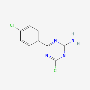 2-Amino-4-chloro-6-(4-chlorophenyl)-s-triazine