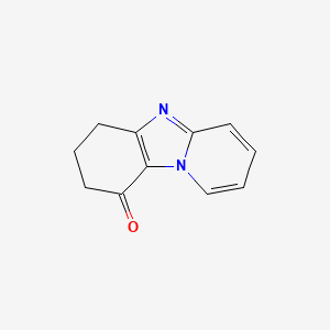 molecular formula C11H10N2O B8554684 6,7-Dihydropyrido[1,2-a]benzimidazole-9(8H)-one 