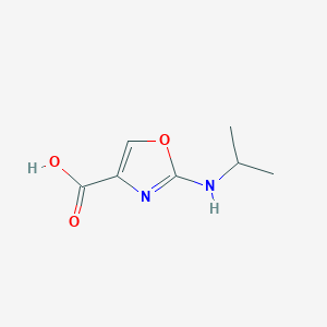 molecular formula C7H10N2O3 B8554705 2-Isopropylaminooxazole-4-carboxylic acid 
