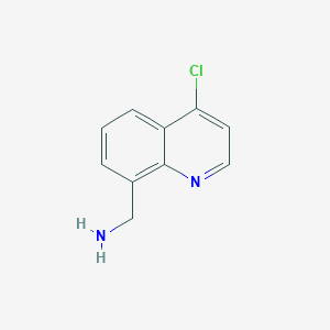 molecular formula C10H9ClN2 B8554731 C-(4-Chloroquinolin-8-yl)methylamine 
