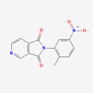 molecular formula C14H9N3O4 B8554769 N-(4-nitro-o-tolyl)-pyridine-3,4-dicarboximide 