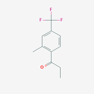 1-[2-Methyl-4-(trifluoromethyl)phenyl]propan-1-one