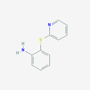 molecular formula C11H10N2S B8554784 2-(2-Pyridylsulfanyl)aniline 