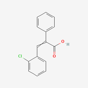 3-(2-Chlorophenyl)-2-phenylprop-2-enoic acid