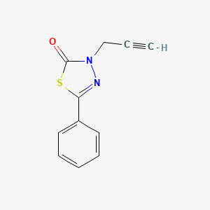 2-Phenyl-4-propargyl-1,3,4-thiadiazolin-5-one