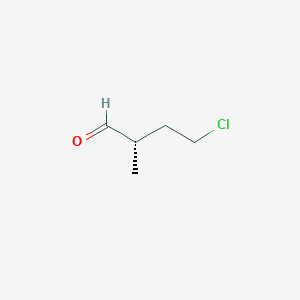 molecular formula C5H9ClO B8554832 (S)-4-chloro-2-methylbutyraldehyde 