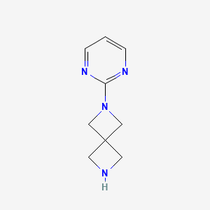 molecular formula C9H12N4 B8554868 2-(Pyrimidin-2-yl)-2,6-diazaspiro[3.3]heptane 