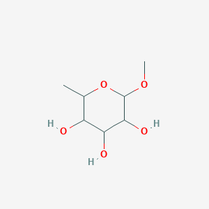 molecular formula C7H14O5 B085549 Methyl alpha-L-rhamnopyranoside CAS No. 14917-55-6