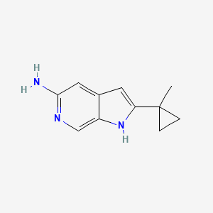 2-(1-methylcyclopropyl)-1H-pyrrolo[2,3-c]pyridin-5-amine