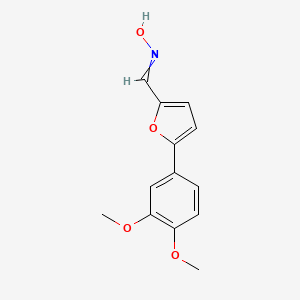molecular formula C13H13NO4 B8554919 N-{[5-(3,4-Dimethoxyphenyl)furan-2-yl]methylidene}hydroxylamine CAS No. 62858-72-4