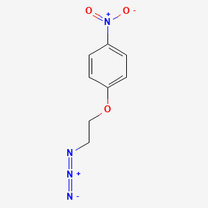 molecular formula C8H8N4O3 B8554958 4-Nitrophenyl 2-azidoethyl ether 