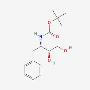 molecular formula C15H23NO4 B8554978 (2S,3S)-3-(tert-Butoxycarbonylamino)-4-phenyl-1,2-butanediol 