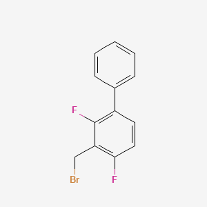 molecular formula C13H9BrF2 B8554979 3-(Bromomethyl)-2,4-difluoro-1,1'-biphenyl CAS No. 76350-73-7