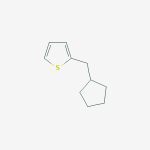 molecular formula C10H14S B8554983 2-Cyclopentylmethythiophene 