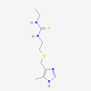 N-Ethyl-N'-(2-{[(5-methyl-1H-imidazol-4-yl)methyl]sulfanyl}ethyl)thiourea