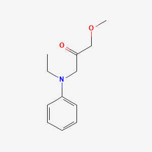 molecular formula C12H17NO2 B8555023 1-(Ethyl-phenyl-amino)-3-methoxy-propan-2-one 