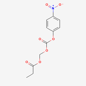 molecular formula C11H11NO7 B8555057 4-Nitrophenyl Propionyloxymethyl Carbonate 