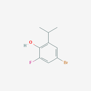 molecular formula C9H10BrFO B8555094 4-Bromo-2-fluoro-6-isopropylphenol 