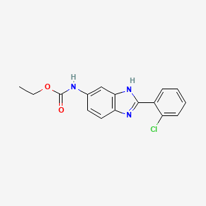 molecular formula C16H14ClN3O2 B8555106 [2-(2-chloro-phenyl)-3H-benzoimidazol-5-yl]-carbamic acid ethyl ester 