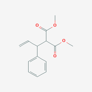 molecular formula C14H16O4 B8555111 Dimethyl 2-(1-phenyl-allyl)-malonate 