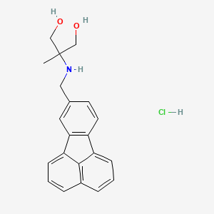 molecular formula C21H22ClNO2 B8555156 1,3-Propanediol, 2-((8-fluoranthenylmethyl)amino)-2-methyl-, hydrochloride CAS No. 96403-44-0