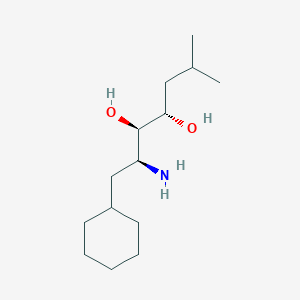 molecular formula C14H29NO2 B8555158 Cyclohexylmethyl-2,3-dihydroxy-5-methyl-hexylamide 