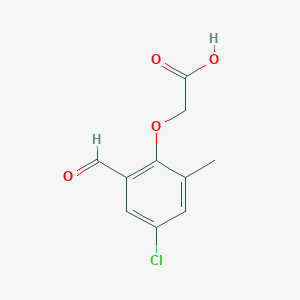 molecular formula C10H9ClO4 B8555190 [(4-chloro-2-formyl-6-methylphenyl)oxy]acetic Acid 