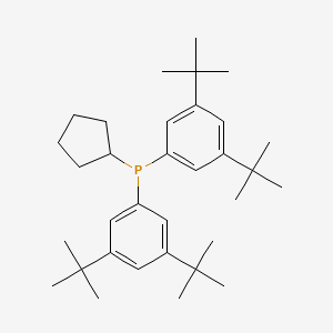 molecular formula C33H51P B8555200 Cyclopentylbis(3,5-di-tert-butylphenyl)phosphane 