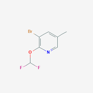 3-Bromo-2-(difluoromethoxy)-5-methylpyridine