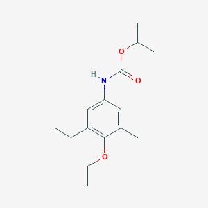 molecular formula C15H23NO3 B8555260 Propan-2-yl (4-ethoxy-3-ethyl-5-methylphenyl)carbamate CAS No. 84971-42-6