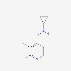 molecular formula C10H13ClN2 B8555312 (2-Chloro-3-methylpyridin-4-ylmethyl)cyclopropylamine 