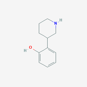 molecular formula C11H15NO B8555332 2-(Piperidin-3-yl)phenol 
