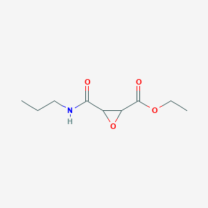 molecular formula C9H15NO4 B8555344 ethyl N-propyl-2,3-epoxysuccinamate 