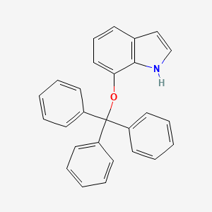 molecular formula C27H21NO B8555404 1h-Indole,7-(triphenylmethoxy)- CAS No. 135328-53-9