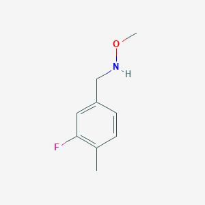 molecular formula C9H12FNO B8555450 n-(3-Fluoro-4-methyl-benzyl)-o-methyl-hydroxylamine 