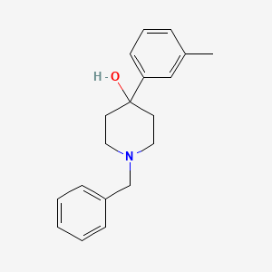 molecular formula C19H23NO B8555465 1-Benzyl-4-(3-methylphenyl)-4-piperidinol 
